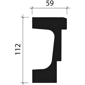 Profhome Decor - 434102 White Rigid Polyurethane Foam Architrave Profhome Decor - 434102 White Rigid Polyurethane Foam Architrave