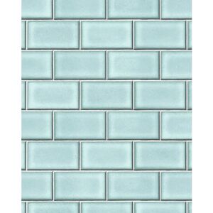 Profhome Blue Geometric Embossed Non-Woven Wallpaper - Wallpaper Profhome Blue Geometric Embossed Non-Woven Wallpaper - Wallpaper