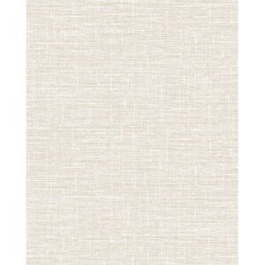 Profhome Papier Peint Aspect Textile Blanc - 5,33 m2 - Publicité Profhome Papier Peint Aspect Textile Blanc - 5,33 m2 - Publicité