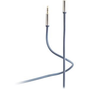 Câble audio Flexline 1,5m Bleu - Connecteurs 3,5mm Stéréo Câble audio Flexline 1,5m Bleu - Connecteurs 3,5mm Stéréo
