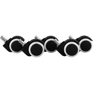 Roues de bureau Amstyle 11mm diamètre 50mm pour sols durs - Pack de 5 - Publicité Roues de bureau Amstyle 11mm diamètre 50mm pour sols durs - Pack de 5 - Publicité