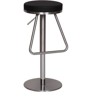 Nastavitelná Černá Barová Židle WOHNLING - Moderní Design Nastavitelná Černá Barová Židle WOHNLING - Moderní Design