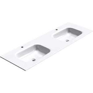 DOPORRO Bianco Evier Double 120x48cm - Double Sink - Publicité DOPORRO Bianco Evier Double 120x48cm - Double Sink - Publicité