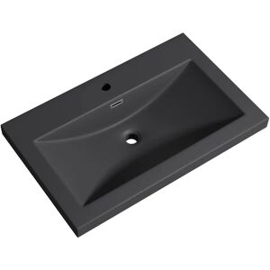 Lavabo encastré en Marbre Foncé - Rectangulaire, 76.5x48x13 cm - Publicité Lavabo encastré en Marbre Foncé - Rectangulaire, 76.5x48x13 cm - Publicité