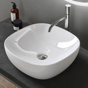 Doporro Brüssel104 Lavabo mural en céramique ovale - Lavabo de salle de bain - Publicité Doporro Brüssel104 Lavabo mural en céramique ovale - Lavabo de salle de bain - Publicité