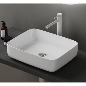 Sogood Brüssel106 Lavabo en Céramique - Design Carré Moderne - Publicité Sogood Brüssel106 Lavabo en Céramique - Design Carré Moderne - Publicité