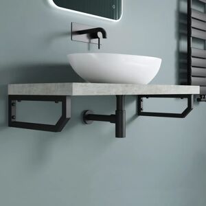 Support Mur en Acier Inoxydable Doporro - Support pour Lavabo de Salle de Bain - Publicité Support Mur en Acier Inoxydable Doporro - Support pour Lavabo de Salle de Bain - Publicité
