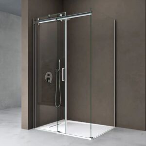 DOPORRO - Cabine de douche 90x120x195cm, angle avec porte coulissante - Douche - Publicité DOPORRO - Cabine de douche 90x120x195cm, angle avec porte coulissante - Douche - Publicité