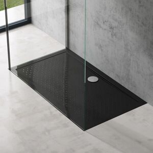 Doporro - Lucia02 - 80x140x4 cm - Black - Receveur de douche - Publicité Doporro - Lucia02 - 80x140x4 cm - Black - Receveur de douche - Publicité