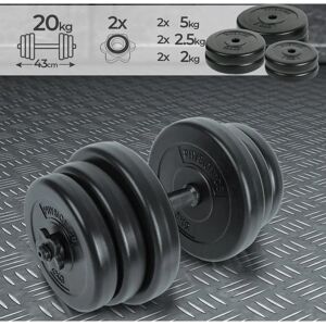 Zestaw hantli Physionics 20 kg - Regulowany, Wytrzymały, Trening w Domu Zestaw hantli Physionics 20 kg - Regulowany, Wytrzymały, Trening w Domu