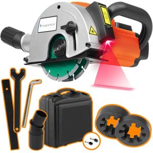 Maszyna do rowkowania ścian Timbertech - Przewodnik laserowy, Tarczami diamentowymi, 1700W - Regulator ścian Maszyna do rowkowania ścian Timbertech - Przewodnik laserowy, Tarczami diamentowymi, 1700W - Regulator ścian