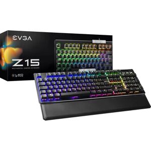 EVGA Z15 - Clavier Mécanique - Disposition Allemande - Noir - Rétroéclairage RGB - Publicité EVGA Z15 - Clavier Mécanique - Disposition Allemande - Noir - Rétroéclairage RGB - Publicité
