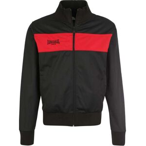 Lonsdale Alnwick Black/Red SlimFit Track Jacket - Sportwear Lonsdale Alnwick Black/Red SlimFit Track Jacket - Sportwear