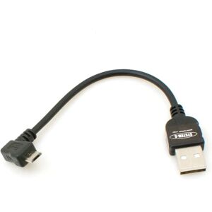 System-S - USB A naar Micro B - 90° linkse hoek - 10 cm USB-kabel System-S - USB A naar Micro B - 90° linkse hoek - 10 cm USB-kabel
