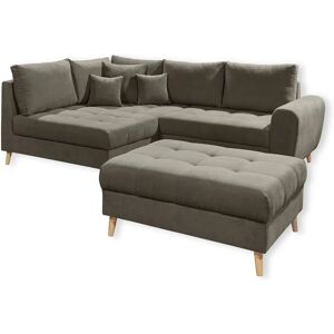 ED EXCITING DESIGN Alice L-Form Sofa - Microvelours ED EXCITING DESIGN Alice L-Form Sofa - Microvelours