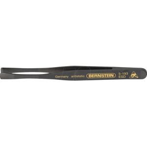 Bernstein 5-193 ESD Tweezers - Conductive Plastic 120mm Straight-Flat-Wide Tips Bernstein 5-193 ESD Tweezers - Conductive Plastic 120mm Straight-Flat-Wide Tips