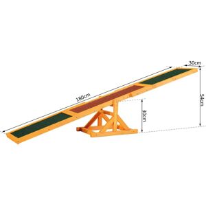 PawHut rampa agility dla psa - Drewno, 180x30x30 cm PawHut rampa agility dla psa - Drewno, 180x30x30 cm