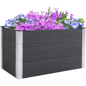 Outsunny Säänkestävä puu-komposiitti ja alumiini istutuspöytä - Harmaa Outsunny Säänkestävä puu-komposiitti ja alumiini istutuspöytä - Harmaa