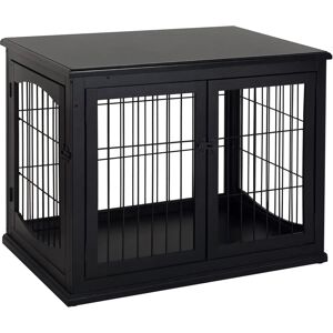 Klatka dla psa PawHut - Czarna, 81x58.5x66 cm Klatka dla psa PawHut - Czarna, 81x58.5x66 cm