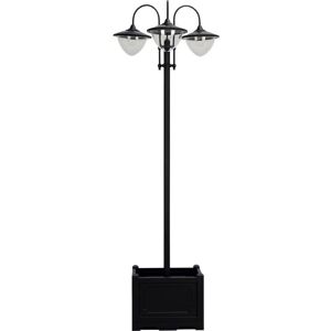 Outsunny Solarleuchte Gartenlicht 3-Köpfige Lampe mit Blumentopf-Basis Outsunny Solarleuchte Gartenlicht 3-Köpfige Lampe mit Blumentopf-Basis