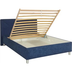 MAINTAL Polsterbett - Microvelours, 140x200, H2, Blau MAINTAL Polsterbett - Microvelours, 140x200, H2, Blau