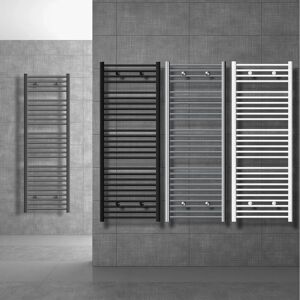 Radiador toallero eléctrico Sahara de LUXEBATH - 400x800mm - Blanco - Curvo - Conexión lateral - Sin elemento de calefacción Radiador toallero eléctrico Sahara de LUXEBATH - 400x800mm - Blanco - Curvo - Conexión lateral - Sin elemento de calefacción