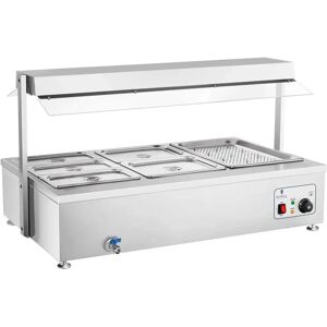 Royal Catering Bain-Marie - 6 GN - with meat attachment and drain tap - Professional Food Warmer Royal Catering Bain-Marie - 6 GN - with meat attachment and drain tap - Professional Food Warmer