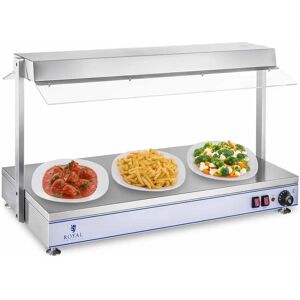 Royal Catering Stainless Steel Food Warmer - 100x50cm - 3 Halogen Lamps - 1550W Royal Catering Stainless Steel Food Warmer - 100x50cm - 3 Halogen Lamps - 1550W