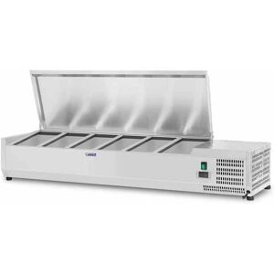 Royal Catering Pöytälämmitin jäähdytin vitriini - 140 x 33 cm - 6 GN 1/4 säiliöt Royal Catering Pöytälämmitin jäähdytin vitriini - 140 x 33 cm - 6 GN 1/4 säiliöt