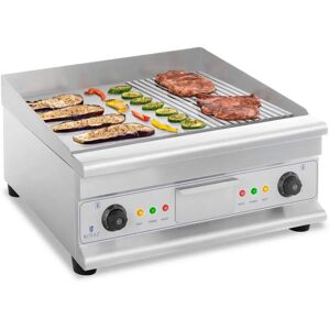 Royal Catering Dobbel Elektrisk Grill - 60 cm - glat & ribbet - 6400W Royal Catering Dobbel Elektrisk Grill - 60 cm - glat & ribbet - 6400W
