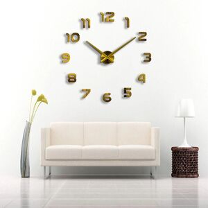 GreenZech 3D Frameless Wall Clock - Modern Silent Large Mirror Surface Decor GreenZech 3D Frameless Wall Clock - Modern Silent Large Mirror Surface Decor
