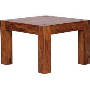 FineBuy Massiver Holz Couchtisch - 60x60x40 cm, Braun, Handgefertigt, Natürliche Oberfläche FineBuy Massiver Holz Couchtisch - 60x60x40 cm, Braun, Handgefertigt, Natürliche Oberfläche