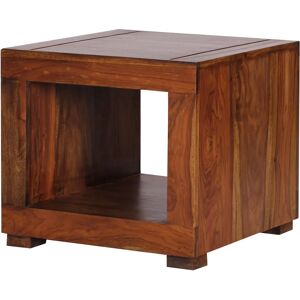 FineBuy Table basse en bois massif de sheesham - 50x50 cm - Unique Naturel - Publicité FineBuy Table basse en bois massif de sheesham - 50x50 cm - Unique Naturel - Publicité