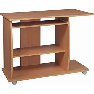 Biurko komputerowe FineBuy - Dąb, Zabezpieczalne koła, Ergonomiczna podkładka pod klawiaturę - Typ komputera Biurko komputerowe FineBuy - Dąb, Zabezpieczalne koła, Ergonomiczna podkładka pod klawiaturę - Typ komputera