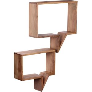 FineBuy Étagère Murale en Acacia - Bois Naturel Modèle Moderne - 50x49x13cm - Publicité FineBuy Étagère Murale en Acacia - Bois Naturel Modèle Moderne - 50x49x13cm - Publicité