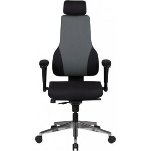 Chaise de Bureau Amstyle - Repose-tête et Accoudoirs Réglables - Noir/Gris - Publicité Chaise de Bureau Amstyle - Repose-tête et Accoudoirs Réglables - Noir/Gris - Publicité