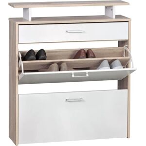 Marke WOHNLING Sonoma Eiche Schuhschrank mit 3 Böden - Flur Marke WOHNLING Sonoma Eiche Schuhschrank mit 3 Böden - Flur