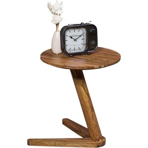 FineBuy Sheesham Stolik boczny - Naturalne Drewno, 45x45x50 cm FineBuy Sheesham Stolik boczny - Naturalne Drewno, 45x45x50 cm