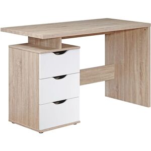 FineBuy Bureau MASSA 120x76x53cm avec 3 tiroirs - Bureau - Publicité FineBuy Bureau MASSA 120x76x53cm avec 3 tiroirs - Bureau - Publicité