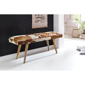 Wohnling Sitzbank aus echtem Leder und Mango-Holz, 120cm Wohnling Sitzbank aus echtem Leder und Mango-Holz, 120cm