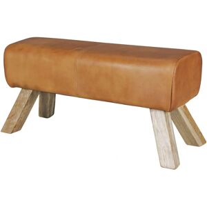 Wohnling Modèle WL5.105 Cuir Véritable Banc Marron 90x30x43 cm - Banquettes - Publicité Wohnling Modèle WL5.105 Cuir Véritable Banc Marron 90x30x43 cm - Banquettes - Publicité