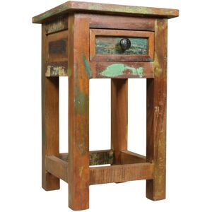 FineBuy Mango-Holz Beistelltisch - Recycling, Handgefertigt, Teil der Kalkutta-Serie FineBuy Mango-Holz Beistelltisch - Recycling, Handgefertigt, Teil der Kalkutta-Serie