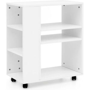 Wohnling Weiß 4-Ebenen Mobilwagen - Büro Organizer Wohnling Weiß 4-Ebenen Mobilwagen - Büro Organizer