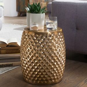 FineBuy Table d'Appoint en Aluminium Doré - Ronde, 32x42x32 cm - Publicité FineBuy Table d'Appoint en Aluminium Doré - Ronde, 32x42x32 cm - Publicité