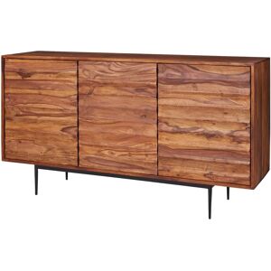 FineBuy Sheesham Kommode - Braun - Industrieller Stil FineBuy Sheesham Kommode - Braun - Industrieller Stil