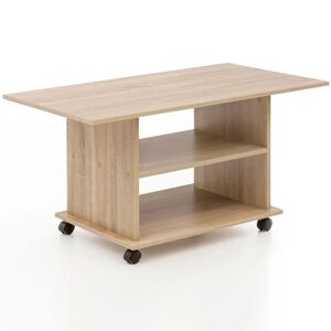 Table Basse Design FineBuy - 95x51x54,5cm, Pivotante avec Roulettes - Publicité Table Basse Design FineBuy - 95x51x54,5cm, Pivotante avec Roulettes - Publicité