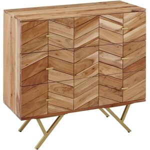 Wohnling Sideboard - Eiche, 3 Fächer - 90x40x86.5 cm Wohnling Sideboard - Eiche, 3 Fächer - 90x40x86.5 cm