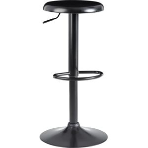 FINEBUY Czarny Obrotowy Hoker Barowy - 58-79cm - Nowoczesny Design FINEBUY Czarny Obrotowy Hoker Barowy - 58-79cm - Nowoczesny Design