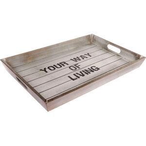 Myflair Möbel & Accessoires Ewi Grau Rechteckiges Serviertablett - Serviertablett Myflair Möbel & Accessoires Ewi Grau Rechteckiges Serviertablett - Serviertablett