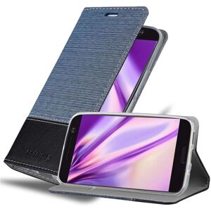Cadorabo HTC ONE M10 Hülle - Jeans-Design & Ständerfunktion Cadorabo HTC ONE M10 Hülle - Jeans-Design & Ständerfunktion